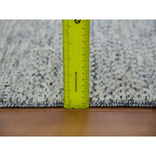 Load image into Gallery viewer, 4&#39;x6&#39;2&quot; Rock Ridge Gray, Hand Knotted, Modern Tone On Tone Grass Design, Undyed Pure Wool, Oriental Rug FWR478458