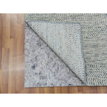 Load image into Gallery viewer, 3&#39;x5&#39;6&quot; 100% Undyed Wool, Modern Hand Knotted Grass Design, Tone On Tone, Oriental Rug FWR478482