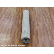 Load image into Gallery viewer, 3&#39;x5&#39;6&quot; 100% Undyed Wool, Modern Hand Knotted Grass Design, Tone On Tone, Oriental Rug FWR478482