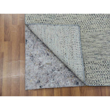 Load image into Gallery viewer, 3&#39;x5&#39;6&quot; Medium With Light Slate Gray, Hand Knotted, Modern Tone On Tone Grass Design, Undyed Pure Wool, Oriental Rug FWR478494