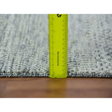 Load image into Gallery viewer, 3&#39;1&quot;x5&#39;7&quot; Stone Gray, Modern Undyed Natural Wool Grass Design, Tone on Tone, Hand Knotted Oriental Rug FWR478500