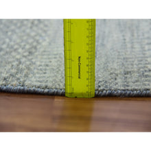 Load image into Gallery viewer, 11&#39;x11&#39; Rustic Gray, Modern Grass Organic Undyed Wool Design, Round Hand Knotted, Tone on Tone, Round Oriental Rug FWR478524