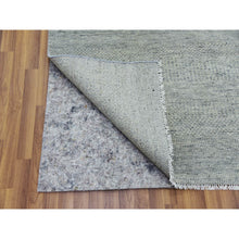 Load image into Gallery viewer, 11&#39;10&quot;x15&#39;4&quot; Templeton Gray, Natural Undyed Wool, Modern Hand Knotted Grass Design,  Tone On Tone Oriental Oversized Rug FWR478560
