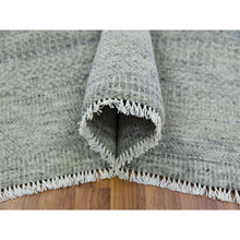 Load image into Gallery viewer, 11&#39;10&quot;x15&#39;4&quot; Templeton Gray, Natural Undyed Wool, Modern Hand Knotted Grass Design,  Tone On Tone Oriental Oversized Rug FWR478560