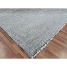 Load image into Gallery viewer, 11&#39;10&quot;x15&#39;4&quot; Templeton Gray, Natural Undyed Wool, Modern Hand Knotted Grass Design,  Tone On Tone Oriental Oversized Rug FWR478560