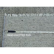 Load image into Gallery viewer, 11&#39;10&quot;x15&#39;4&quot; Templeton Gray, Natural Undyed Wool, Modern Hand Knotted Grass Design,  Tone On Tone Oriental Oversized Rug FWR478560