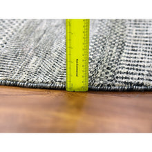 Load image into Gallery viewer, 12&#39;x12&#39; Mockingbird With Gunmetal Gray, Modern Extra Soft Wool Grass Design, Hand Knotted, Round Tone On Tone Oriental Rug FWR478566
