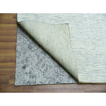 Load image into Gallery viewer, 14&#39;1&quot;x16&#39; Edgecomb Gray, Modern Hand Knotted Grass Design, Tone On Tone Undyed Pure Wool, Oversized Oriental Rug FWR478572
