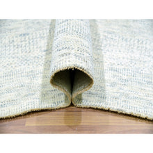 Load image into Gallery viewer, 14&#39;1&quot;x16&#39; Edgecomb Gray, Modern Hand Knotted Grass Design, Tone On Tone Undyed Pure Wool, Oversized Oriental Rug FWR478572