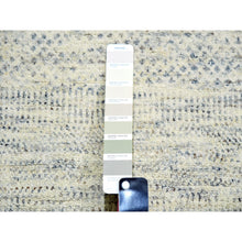 Load image into Gallery viewer, 14&#39;1&quot;x16&#39; Edgecomb Gray, Modern Hand Knotted Grass Design, Tone On Tone Undyed Pure Wool, Oversized Oriental Rug FWR478572