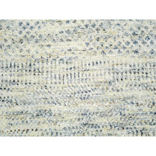 Load image into Gallery viewer, 14&#39;1&quot;x16&#39; Edgecomb Gray, Modern Hand Knotted Grass Design, Tone On Tone Undyed Pure Wool, Oversized Oriental Rug FWR478572