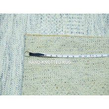 Load image into Gallery viewer, 14&#39;1&quot;x16&#39; Edgecomb Gray, Modern Hand Knotted Grass Design, Tone On Tone Undyed Pure Wool, Oversized Oriental Rug FWR478572