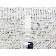 Load image into Gallery viewer, 12&#39;x12&#39; Mushroom Gray, Organic Sustainable Textile, Soft Wool, Hand Knotted Modern Vegetable Dyes, Grass Design, Tone on Tone, Round Oriental Rug FWR478656