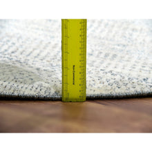 Load image into Gallery viewer, 12&#39;x12&#39; Mushroom Gray, Organic Sustainable Textile, Soft Wool, Hand Knotted Modern Vegetable Dyes, Grass Design, Tone on Tone, Round Oriental Rug FWR478656