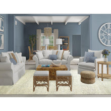 Load image into Gallery viewer, 10&#39;1&quot;x14&#39; Nimbus Gray, Hand Knotted Pure Wool, Modern Grass Design, Natural Dyes, Tone on Tone, Shabby Chic Oriental Rug FWR478680