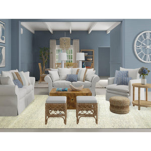 10'1"x14' Nimbus Gray, Hand Knotted Pure Wool, Modern Grass Design, Natural Dyes, Tone on Tone, Shabby Chic Oriental Rug FWR478680