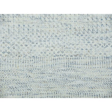 Load image into Gallery viewer, 10&#39;1&quot;x14&#39; Nimbus Gray, Hand Knotted Pure Wool, Modern Grass Design, Natural Dyes, Tone on Tone, Shabby Chic Oriental Rug FWR478680