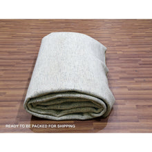 Load image into Gallery viewer, 10&#39;1&quot;x14&#39; Nimbus Gray, Hand Knotted Pure Wool, Modern Grass Design, Natural Dyes, Tone on Tone, Shabby Chic Oriental Rug FWR478680
