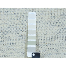 Load image into Gallery viewer, 10&#39;1&quot;x14&#39; Shoreline Gray, Bohemian Modern Grass Design, Tone on Tone Organic Sustainable Textile, Undyed, Hand Knotted 100% Wool, Oriental Rug FWR478686