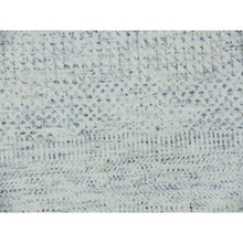 Load image into Gallery viewer, 10&#39;1&quot;x14&#39; Shoreline Gray, Bohemian Modern Grass Design, Tone on Tone Organic Sustainable Textile, Undyed, Hand Knotted 100% Wool, Oriental Rug FWR478686