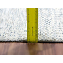 Load image into Gallery viewer, 10&#39;1&quot;x14&#39; Shoreline Gray, Bohemian Modern Grass Design, Tone on Tone Organic Sustainable Textile, Undyed, Hand Knotted 100% Wool, Oriental Rug FWR478686