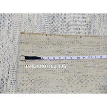 Load image into Gallery viewer, 10&#39;1&quot;x14&#39; Shoreline Gray, Bohemian Modern Grass Design, Tone On Tone Organic Sustainable Textile, Undyed, Hand Knotted 100% Wool, Oriental Rug FWR478686