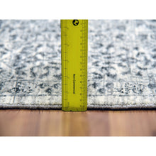 Load image into Gallery viewer, 6&#39;x6&#39; Moon Mist White, Mamluk Dynasty, Tone on Tone Design, Undyed 100% Wool, Hand Knotted, Square Oriental Rug FWR478788