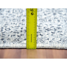 Load image into Gallery viewer, 5&#39;x7&#39;1&quot; Atrium White, Mamluk Design, Tone On Tone, Undyed Luxurious Wool, Hand Knotted, Denser Weave, Oriental Rug FWR478818