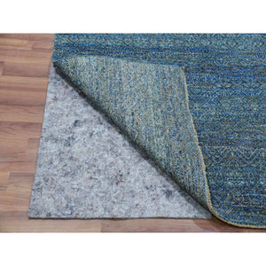 4'1"x6' Castleton Green, Kohinoor Herat, 100% Wool, Diamond Shape Repetitive Design, Borderless Hand Knotted, Tone On Tone, Oriental Rug FWR478842