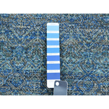 Load image into Gallery viewer, 4&#39;1&quot;x6&#39; Castleton Green, Kohinoor Herat, 100% Wool, Diamond Shape Repetitive Design, Borderless Hand Knotted, Tone On Tone, Oriental Rug FWR478842