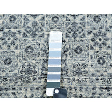 Load image into Gallery viewer, 3&#39;x5&#39;3&quot; Azureish White, Hand Knotted, Mamluk Design, Tone on Tone Design, Undyed 100% Wool, Oriental Rug FWR478860