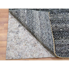 Load image into Gallery viewer, 2&#39;8&quot;x10&#39;1&quot; Riverway Gray, Soft To The Touch Extra Soft Wool, Hand Knotted, Kohinoor Herat With Small Geometric Repetitive Design, Runner Oriental Rug FWR478884