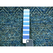Load image into Gallery viewer, 2&#39;6&quot;x12&#39; Castleton Green, Kohinoor Herat, 100% Wool, Diamond Shape Repetitive Design, Borderless Hand Knotted,  Tone On Tone, Runner Oriental Rug FWR478902