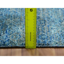 Load image into Gallery viewer, 2&#39;6&quot;x12&#39; Castleton Green, Kohinoor Herat, 100% Wool, Diamond Shape Repetitive Design, Borderless Hand Knotted,  Tone On Tone, Runner Oriental Rug FWR478902