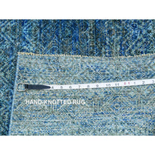 Load image into Gallery viewer, 2&#39;6&quot;x12&#39; Castleton Green, Kohinoor Herat, 100% Wool, Diamond Shape Repetitive Design, Borderless Hand Knotted,  Tone On Tone, Runner Oriental Rug FWR478902
