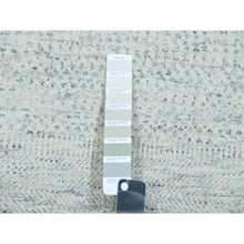 Load image into Gallery viewer, 2&#39;6&quot;x8&#39; Repose Gray, Modern Hand Knotted Undyed Organic Wool Grass Design, Tone On Tone, Organic Sustainable Textile, Runner Oriental Rug FWR478926
