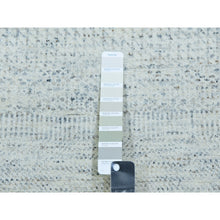 Load image into Gallery viewer, 2&#39;5&quot;x15&#39;10&quot; Stonington Gray, Modern Hand Knotted Borderless, Plain Undyed 100% Wool, Grass Design, Xl Runner Oriental Rug FWR478980