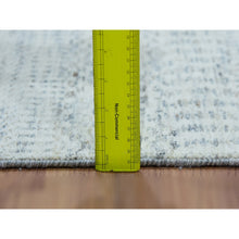 Load image into Gallery viewer, 2&#39;5&quot;x15&#39;10&quot; Stonington Gray, Modern Hand Knotted Borderless, Plain Undyed 100% Wool, Grass Design, Xl Runner Oriental Rug FWR478980