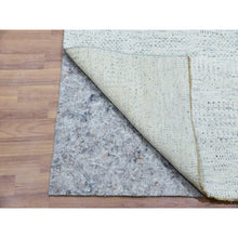 Load image into Gallery viewer, 2&#39;5&quot;x21&#39;9&quot; Moonshine Gray, Borderless Modern Grass Design, Undyed, Tone On Tone, Hand Knotted  Organic Wool, Xl Runner Oriental Rug FWR478992