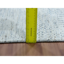 Load image into Gallery viewer, 2&#39;5&quot;x21&#39;9&quot; Moonshine Gray, Borderless Modern Grass Design, Undyed, Tone On Tone, Hand Knotted  Organic Wool, Xl Runner Oriental Rug FWR478992