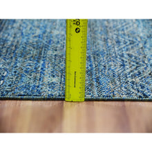 Load image into Gallery viewer, 2&#39;x3&#39; Jade Green, 100% Wool, Tone on Tone, Diamond Shape Repetitive Design, Kohinoor Herat, Borderless Hand Knotted, Oriental Rug FWR479016