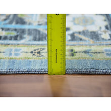 Load image into Gallery viewer, 10&#39;2&quot;x14&#39;3&quot; Dawn Blue With Whipple Blue Corners, Elegant Soft Wool, Heriz Fabuloso With Central Medallion, Natural Dyes, Hand Knotted Oriental Rug FWR479082