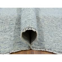 Load image into Gallery viewer, 11&#39;10&quot;x15&#39; Chrome Gray, Modern Grass Design, Natural Wool, Hand Knotted, Tone On Tone, Oriental Rug FWR479184