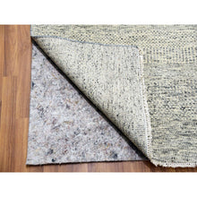 Load image into Gallery viewer, 12&#39;x15&#39; Storm Gray, Undyed Natural Wool, Tone On Tone, Hand Knotted, Modern Grass Design, Oversized Oriental Rug FWR479190