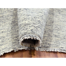 Load image into Gallery viewer, 12&#39;x15&#39; Storm Gray, Undyed Natural Wool, Tone On Tone, Hand Knotted, Modern Grass Design, Oversized Oriental Rug FWR479190