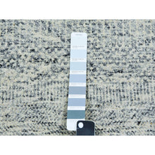 Load image into Gallery viewer, 12&#39;x15&#39; Storm Gray, Undyed Natural Wool, Tone On Tone, Hand Knotted, Modern Grass Design, Oversized Oriental Rug FWR479190