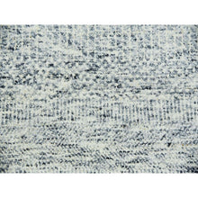 Load image into Gallery viewer, 12&#39;x15&#39; Storm Gray, Undyed Natural Wool, Tone On Tone, Hand Knotted, Modern Grass Design, Oversized Oriental Rug FWR479190