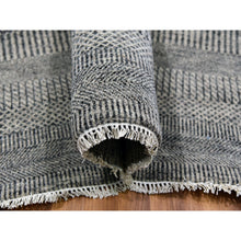 Load image into Gallery viewer, 12&#39;1&quot;x15&#39;1&quot; Peppercorn Gray, Borderless, Undyed All Wool And Hand Knotted Grass Design, Tone On Tone, Modern Oversized Oriental Rug FWR479208