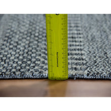 Load image into Gallery viewer, 12&#39;1&quot;x15&#39;1&quot; Peppercorn Gray, Borderless, Undyed All Wool And Hand Knotted Grass Design, Tone On Tone, Modern Oversized Oriental Rug FWR479208