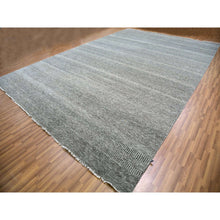 Load image into Gallery viewer, 12&#39;x17&#39;10&quot; Anchor Gray, Modern Grass Design, Natural Wool, Tone On Tone, Hand Knotted, Oversized Oriental Rug FWR479214